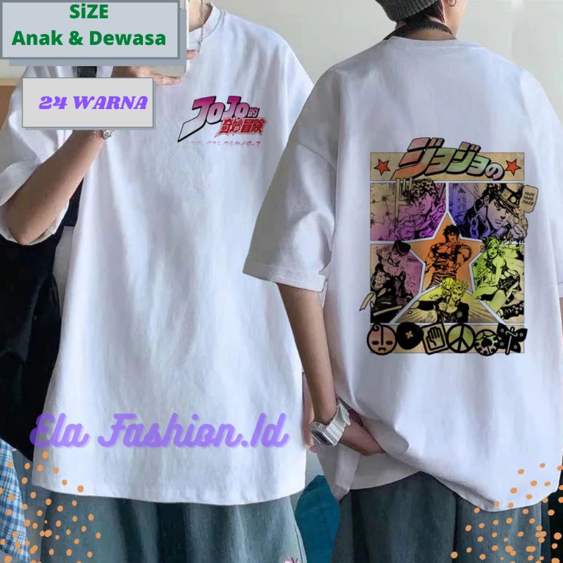Baju Kaos Anime Manga  Jojo Bizarre Adventure - T shirt Jojo Bizzare Adenture