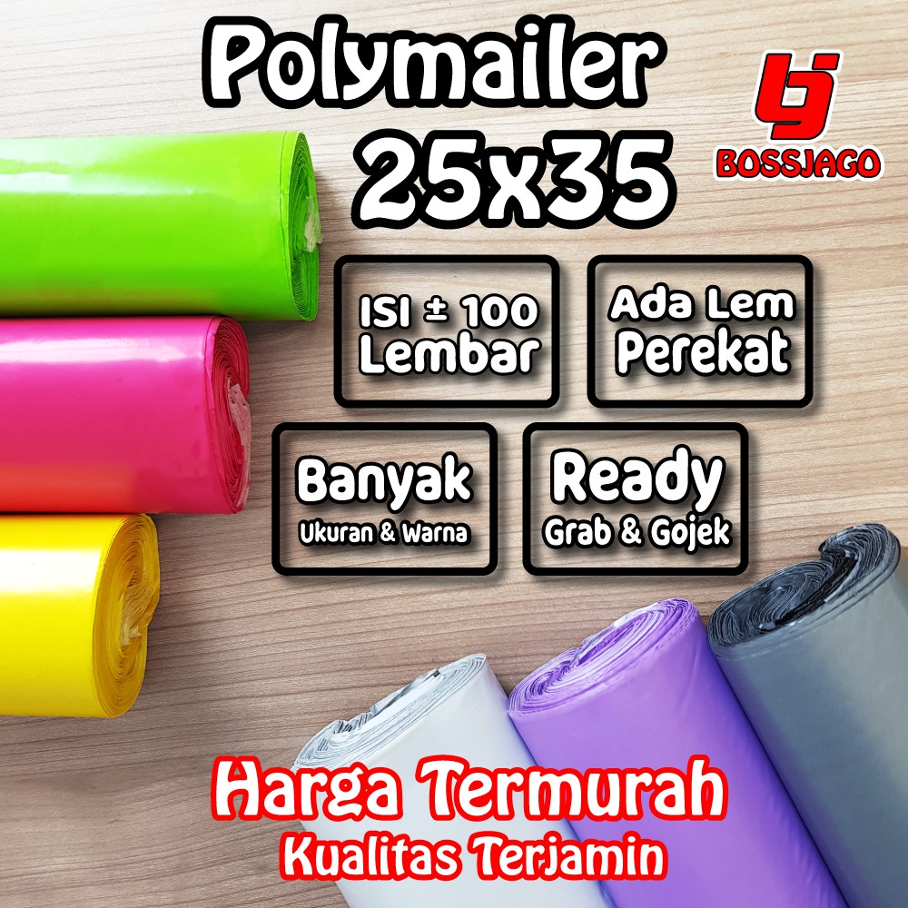 

BOSSJAGO POLYMAILER 25x35 ISI ±100