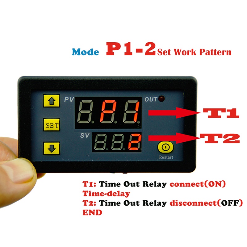 Modul Relay Timer Digital Delay DC 12v 20A 0-999h Untuk Sepeda