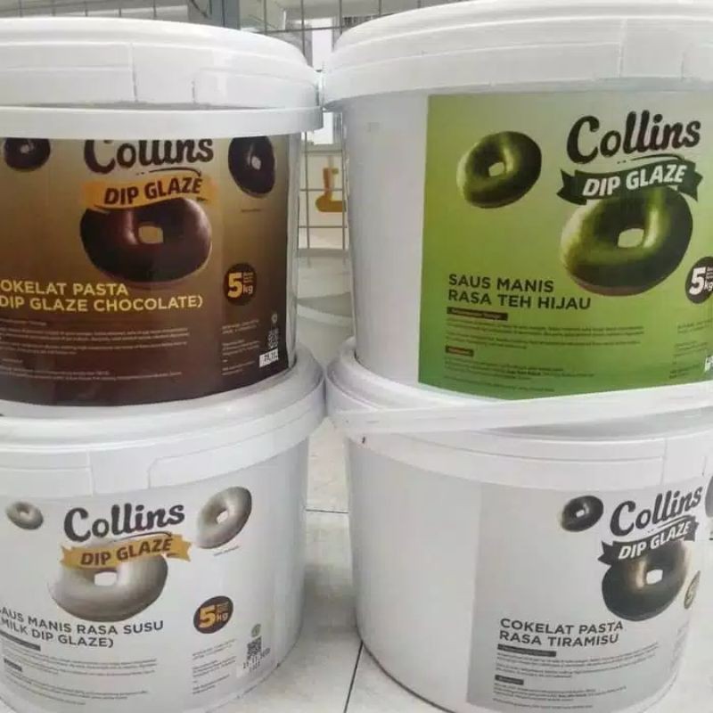 

COLLINS DIPS GLAZE 5 kg rasa tiramisu, coklat, strawberry, green tea