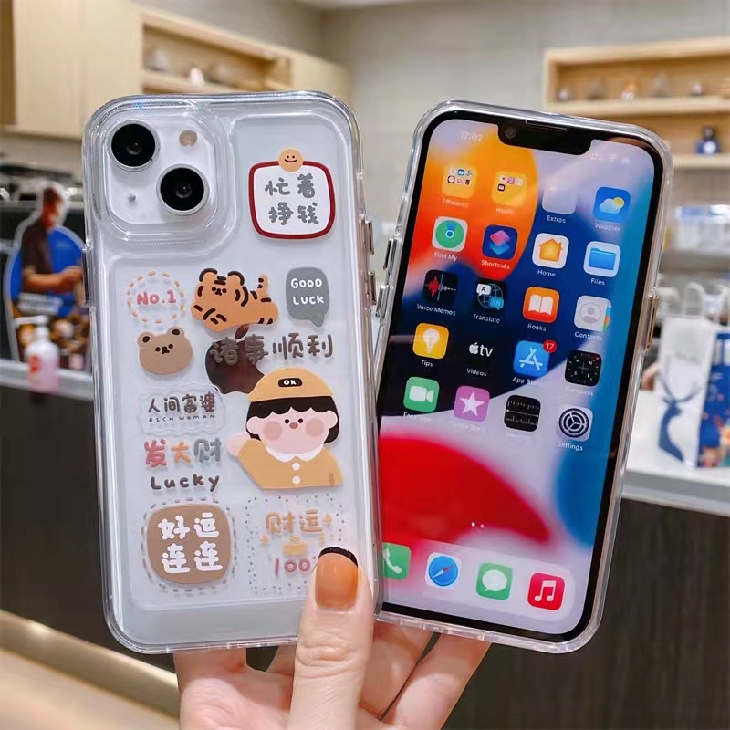 Case Bahan Akrilik Transparan 13 Pro 13prm Untuk iPhone 11 7Plus 8Plus Xr XS 13 12 Pro Max