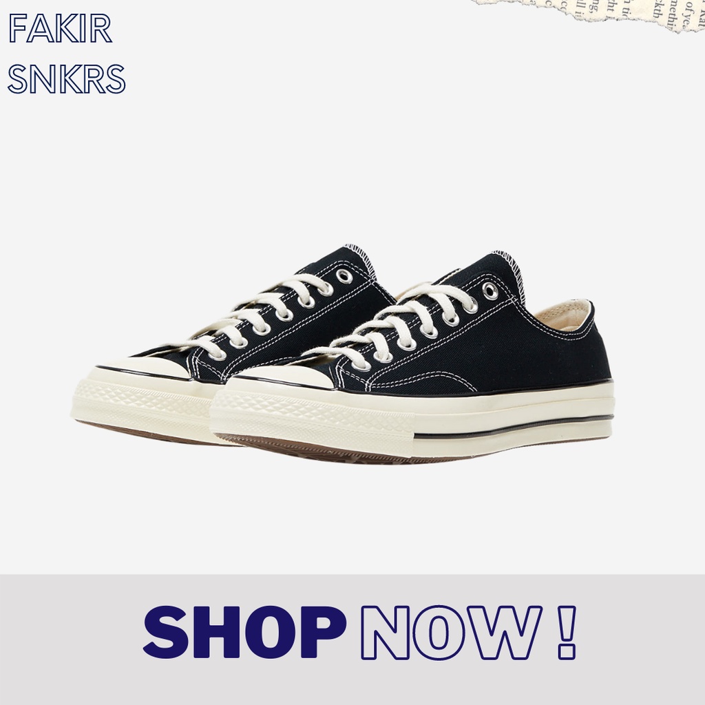 CONVERSE 70s BLACK EGRET LOW CUT