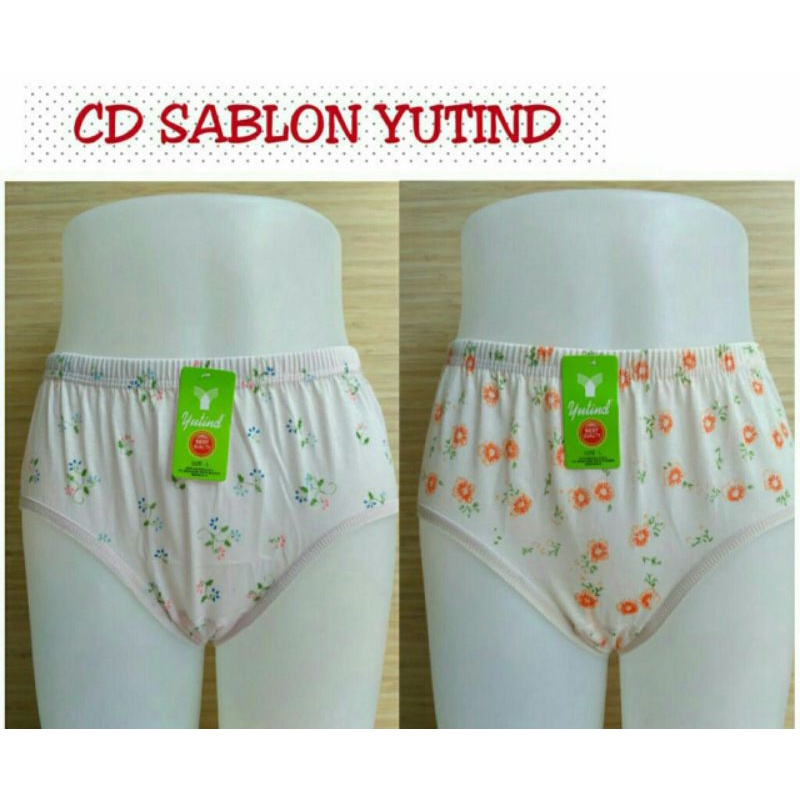 Celana Dalam Wanita Yutind Sablon