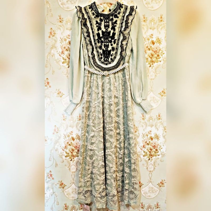 DRESS BROKAT IMPORT KOREAN VINTAGE