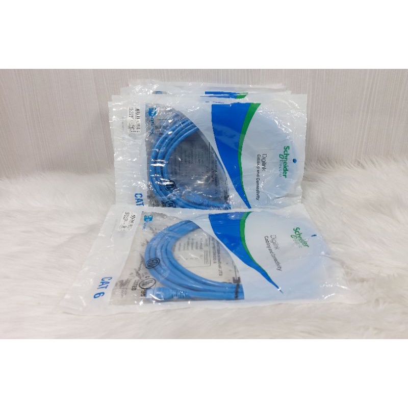 Kabel Lan Digilink Schneider Electric UTP Patch Cord Cat6 3Meter Biru