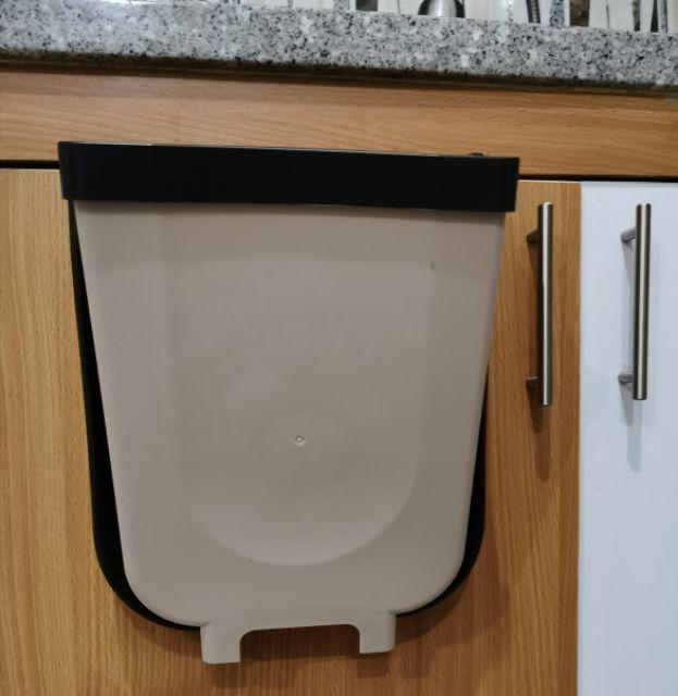 Tempat Sampah Gantung Lipat Portable Dapur Mobil Kamar Praktis Plastik Premium Murah