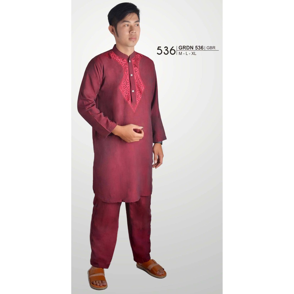FASHION DEWASA BAJU MUSLIM PRIA - GRDN 536 100% Original