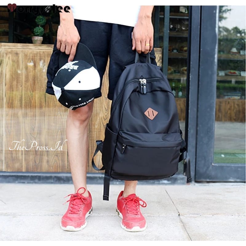 Tas Sekolah Ransel Pria Backpack Cowok Cewek SMP SMA SD SMU Murah Kent Kent Distro Murmer hitam