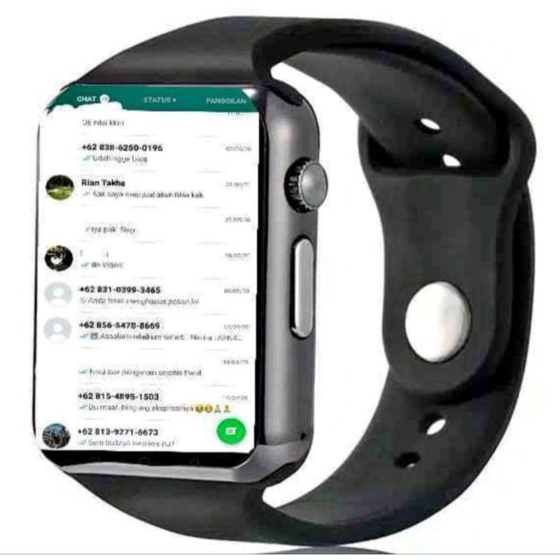 JAM HP BISA WHATSAPP, KALKULATOR DLL-Black silver
