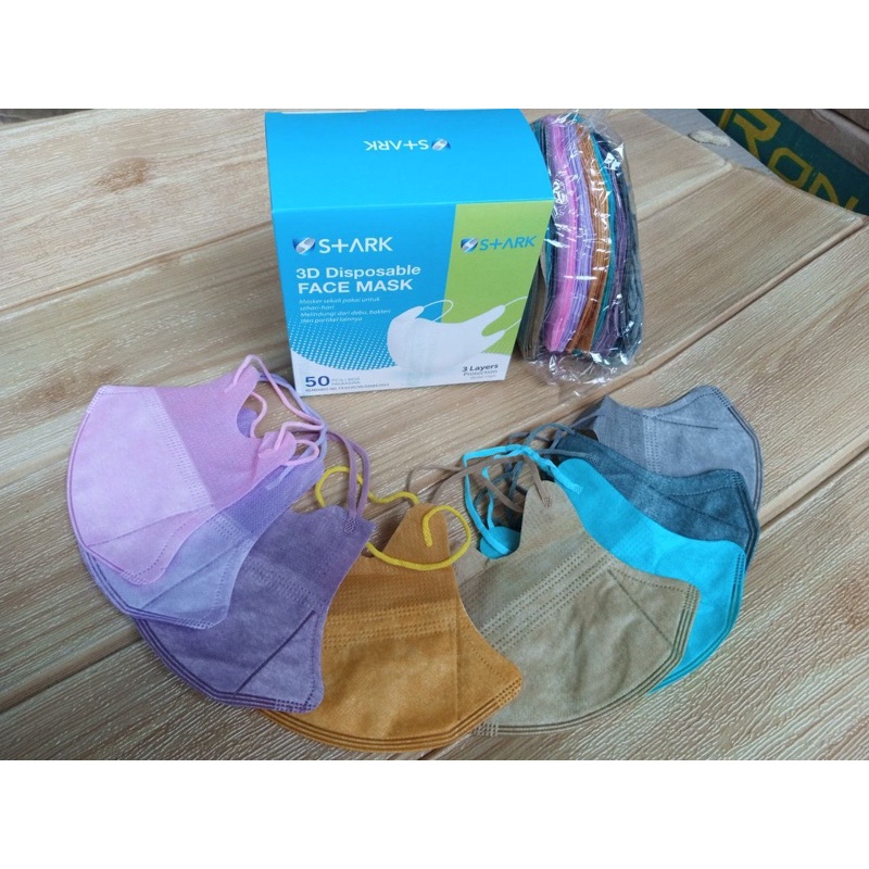 Masker Duckbill Face Mask Warna Mix Pastel Isi 50 pcs