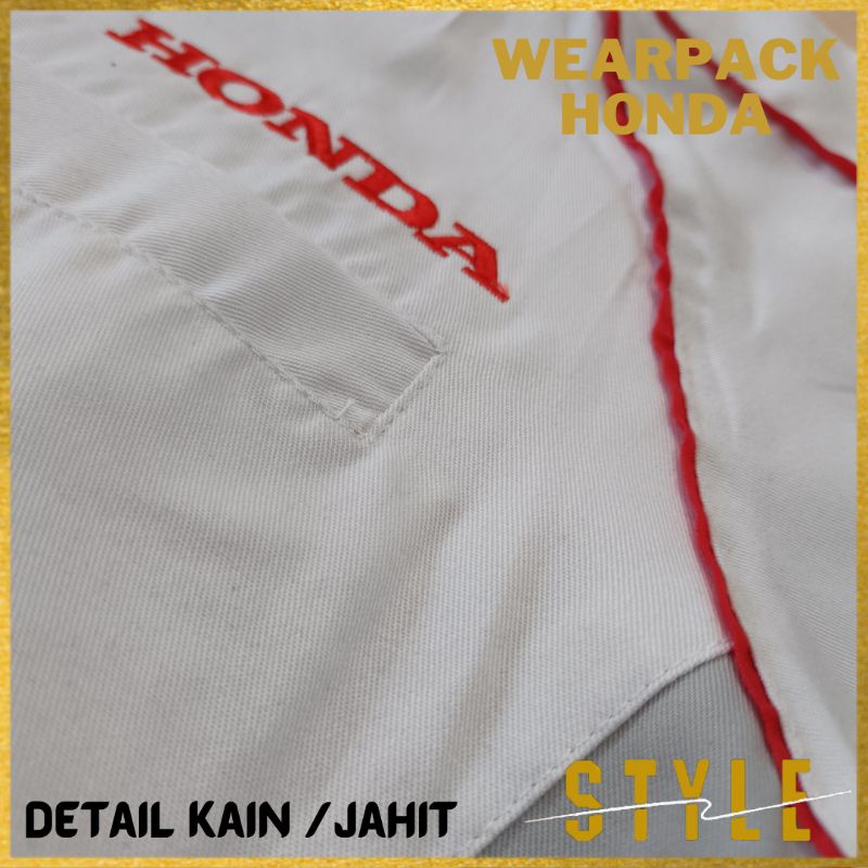 Wearpack Mekanik Honda | Seragam Mekanik Honda