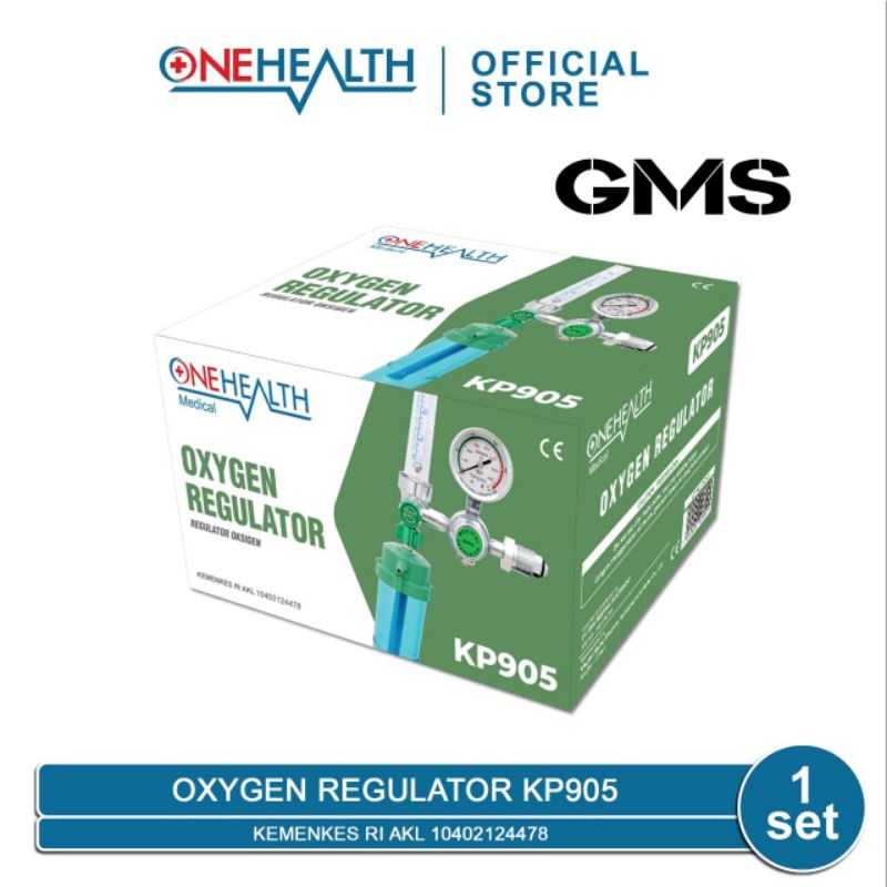 Regulator Oksigen Medis Onehealth / Oksigen Regulator untuk Tabung Oksigen