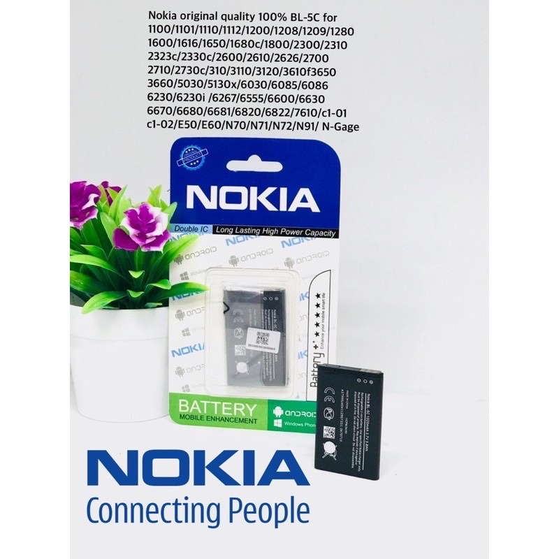 PROMO BATERAI NOKIA ORIGINAL DOUBLE IC BL5C BL-5C BL4C BL-4C JAPAN QUALITY Promo Sen