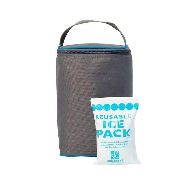 J.L. Childress Tall Two-Cool 2-Bottle Cooler - Grey/ Teal