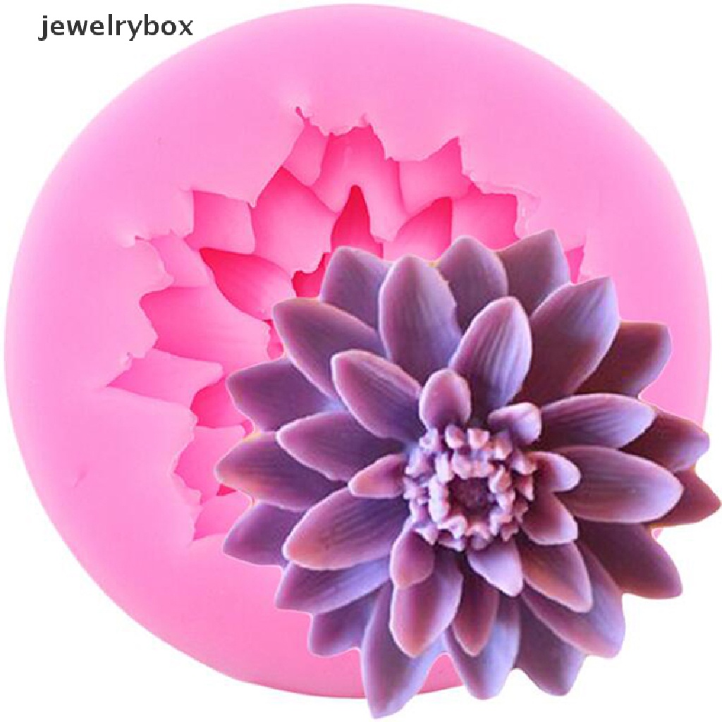 Cetakan Resin Bentuk Bunga Chrysanthemum Bahan Silikon Untuk Dekorasi Kue