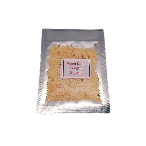 

Wijen Putih Sangrai 2 gram white sesame seed roasted bumbudapurbintang