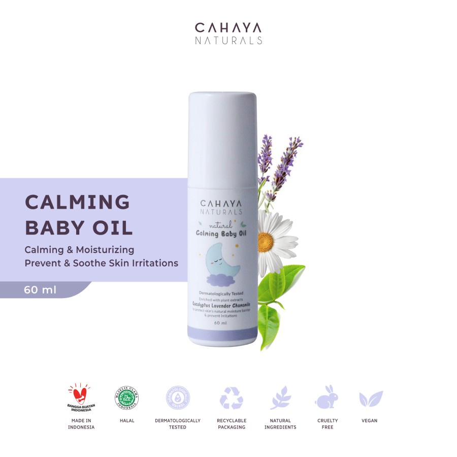 Cahaya Naturals Calming Baby Oil 60ml