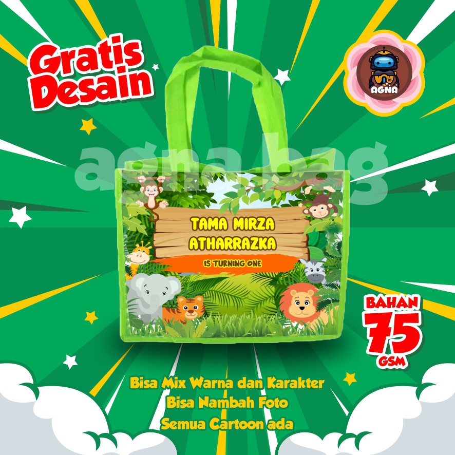 

GOODIE BAG MURAH / TAS ULTAH CUSTOM /TAS ULTAH PROMO/ TAS ULTAH JUNGLE 5