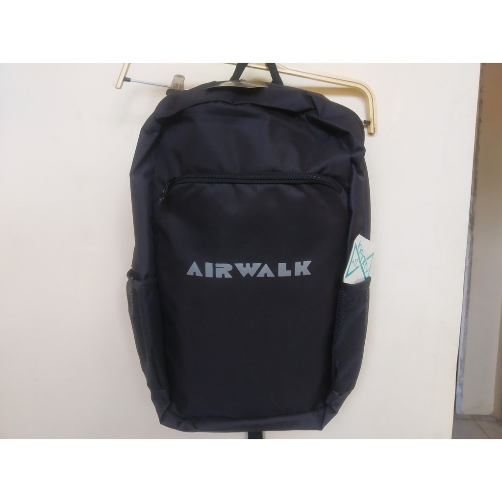 Airwalk Original Logo Backpack 2 Black Men/Women/Unisex - Tas Airwalk Pria/Wanita