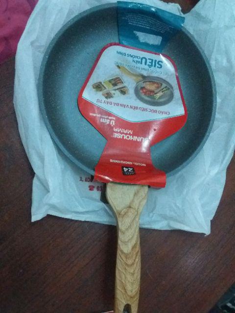 Sunhouse Frypan Marble Anti Lengket Silver 24 Cm (shg1124mmb)