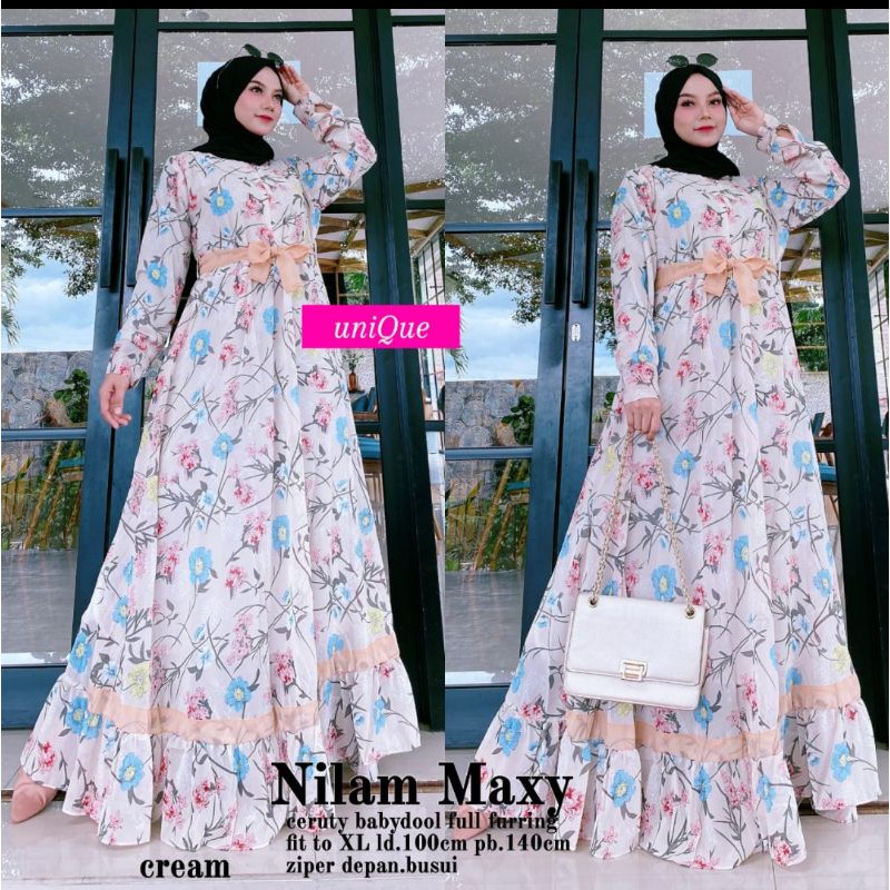 Unique Gamis Terbaru unique Rara Maxis / Gamis wanita