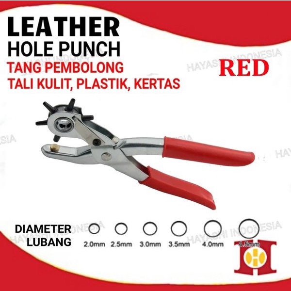 Alat Tang Pembolong Sabuk Kulit Gesper Ikat Pinggang Kertas Leather