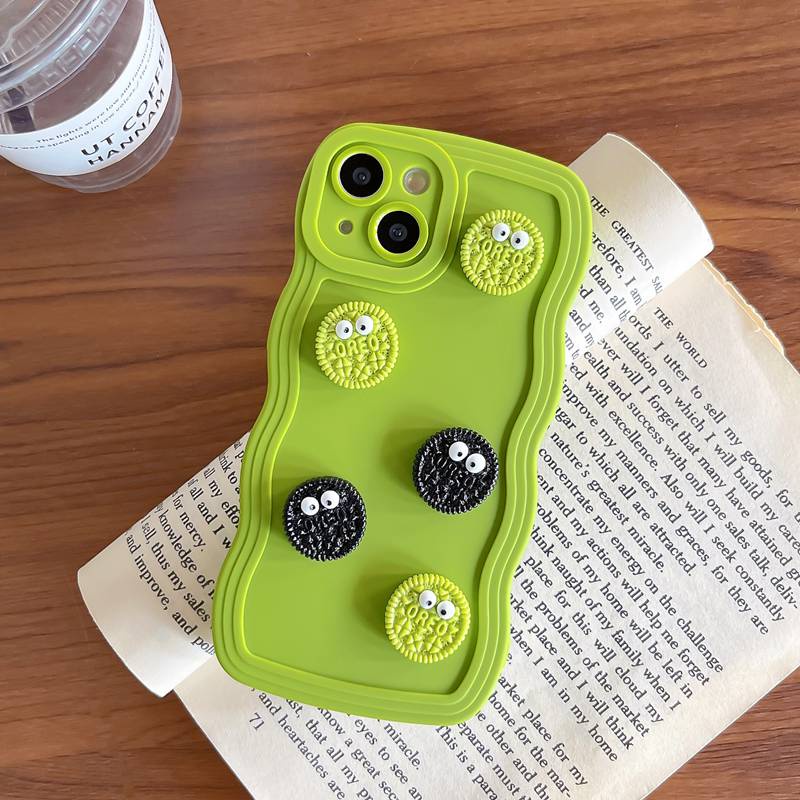 Soft Case Matte Desain Mustard Green Oreos Wave Untuk iPhone 6 6S 7 8 Plus X XR XS Max 11 12 13 14 Pro Max Reno 5 6 8 OPPO A31 A53 A33 A9 A5 A57 A96 F11 VIVO Y11 Y12i Y15 Y17 Y12S Y20S Y20i V9 S1 V23 V20 Y19 Redmi Note 10 Pro Lucu