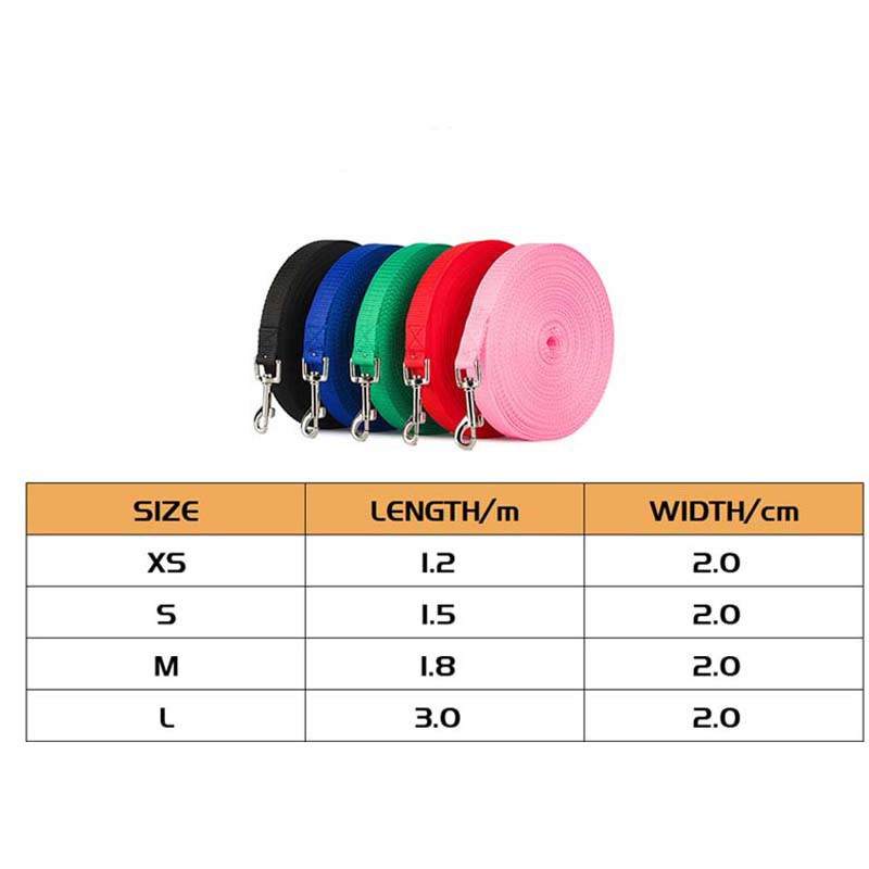 1.2m1.8m3m tali traksi diperpanjang tahan ledakan tali anjing luar ruangan