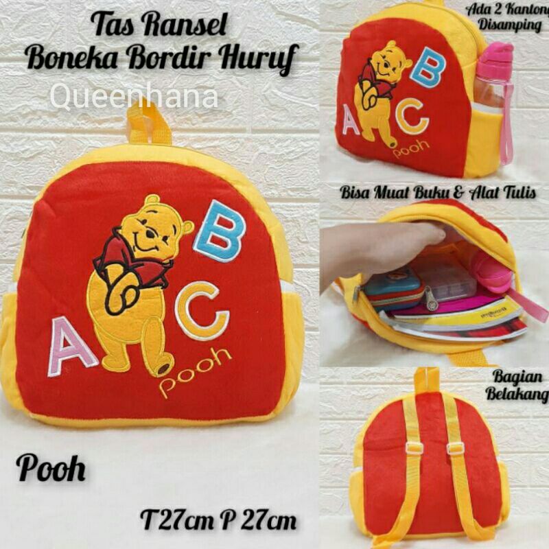 TAS RANSEL BONEKA KARAKTER JUMBO TINGGI 40cm