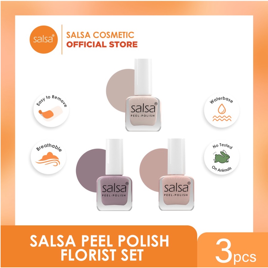 SALSA Peel Polish - Kutek Peel off HALAL isi 3