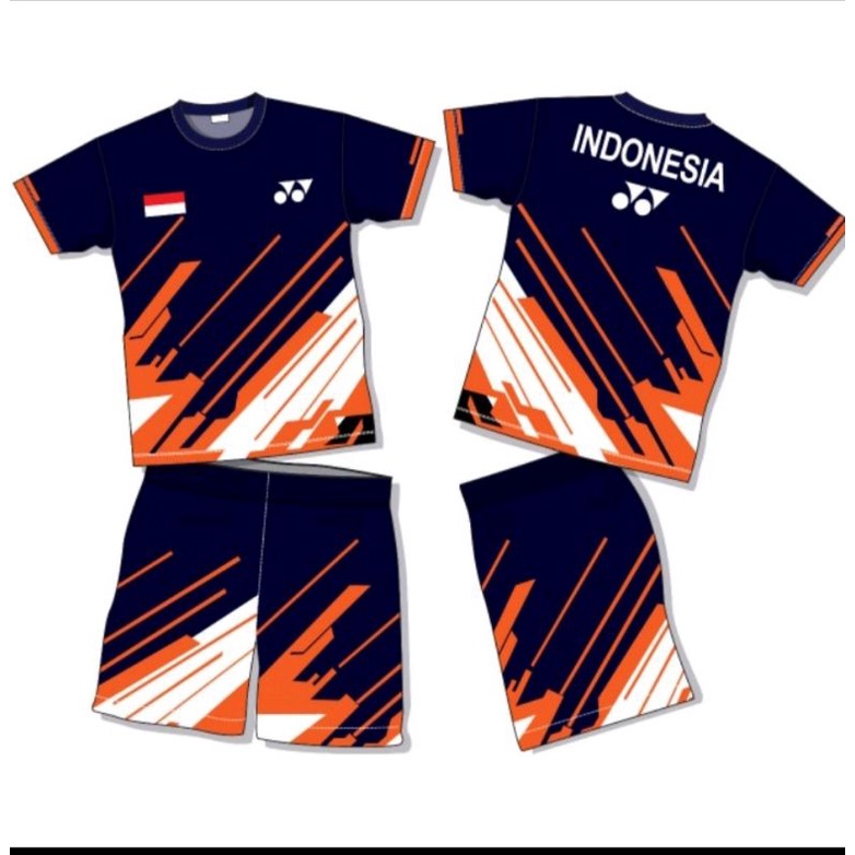 SETELAN BAJU BADMINTON ANAK/JERSEY BULU TANGKIS