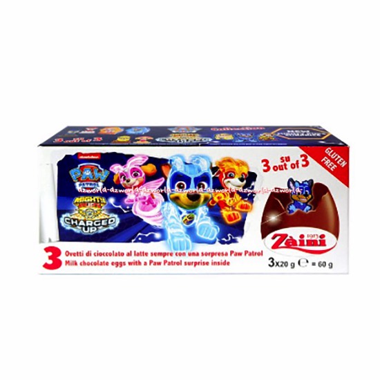 Zaini Tayo Paw Patrol Milk Chocolate Eggs Coklat Telur Bus Tayyo Mobil Zainy Telur Coklat Telur Bulat Isi mainan Anak Paws patrol Pawpatrol