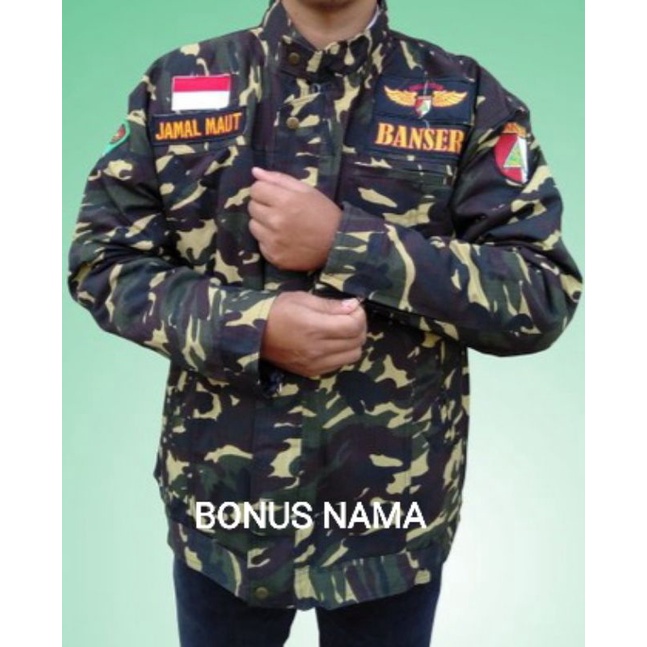 jaket jangkis banser nasional bonus nama