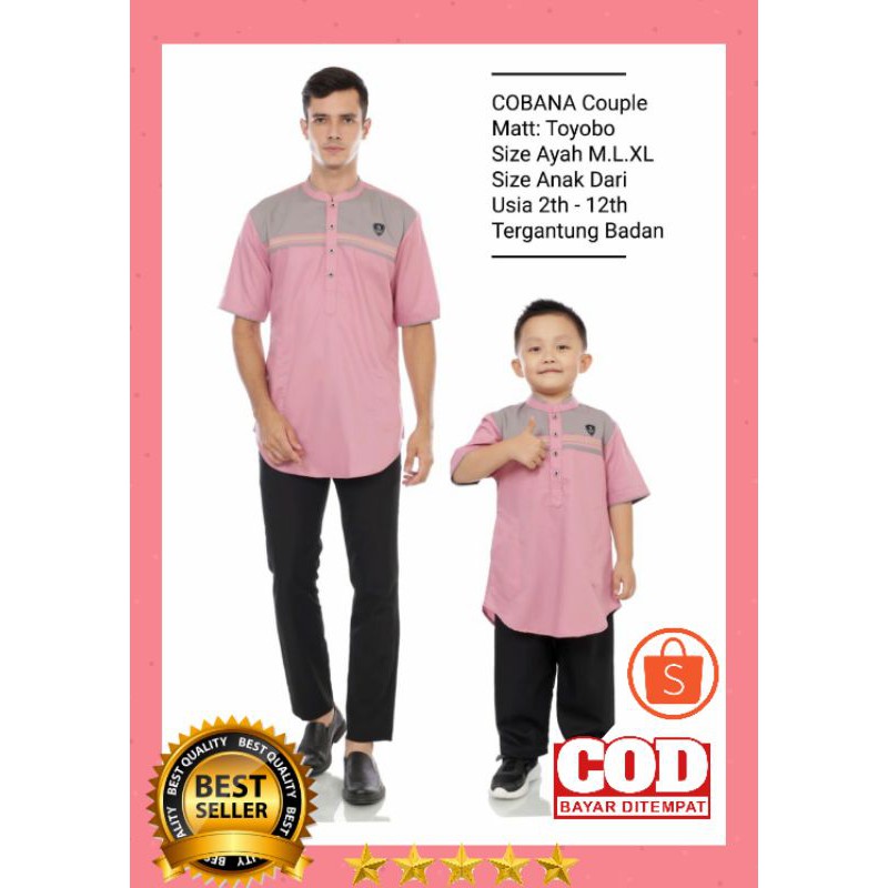 BAJU KOKO COUPLE QURTA COBANA / Fashion Muslim - COBANA