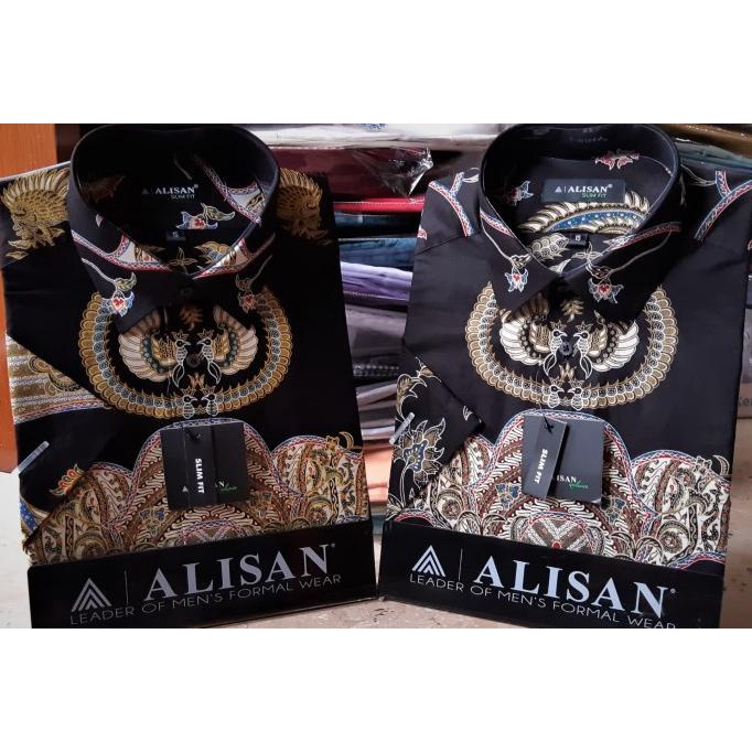 ALISAN Kemeja Batik Lengan Pendek - SLIM FIT