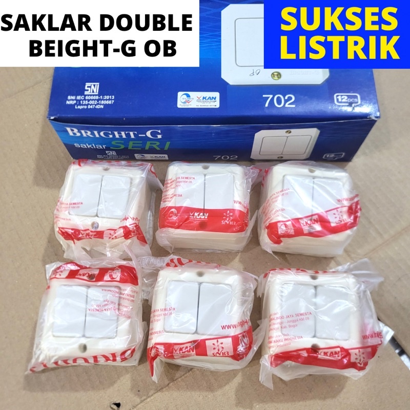 Jual SAKLAR DOUBLE OB / SAKLAR LAMPU DOUBLE KAYU LUAR TEMBOK | Shopee ...