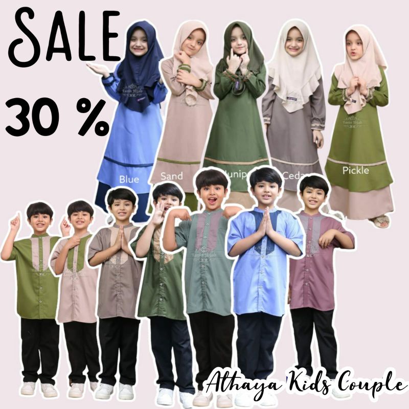 Sarimbit Athaya gamis dan koko kids by Fania Hijab