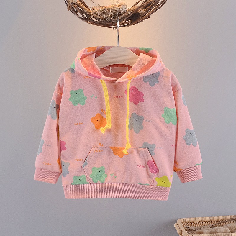 HOODIE JAKET BAYI BAJU PAKAIAN ANAK PEREMPUAN USIA 0-3 TAHUN MOTIF AWAN KARTUN BINTANG CANTIK IMPOR