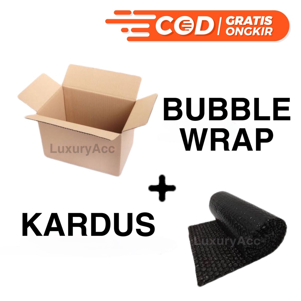 

Packing Tambahan Kardus + Bubble Wrap / Menghindari Kerusakan Barang