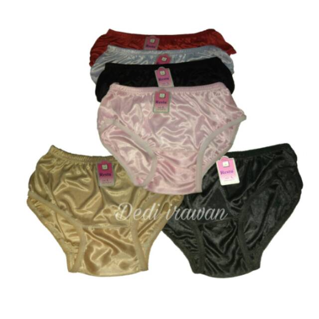 Celana dalam satin ukuran L. Celana dalam bahan satin. celana dalam wanita