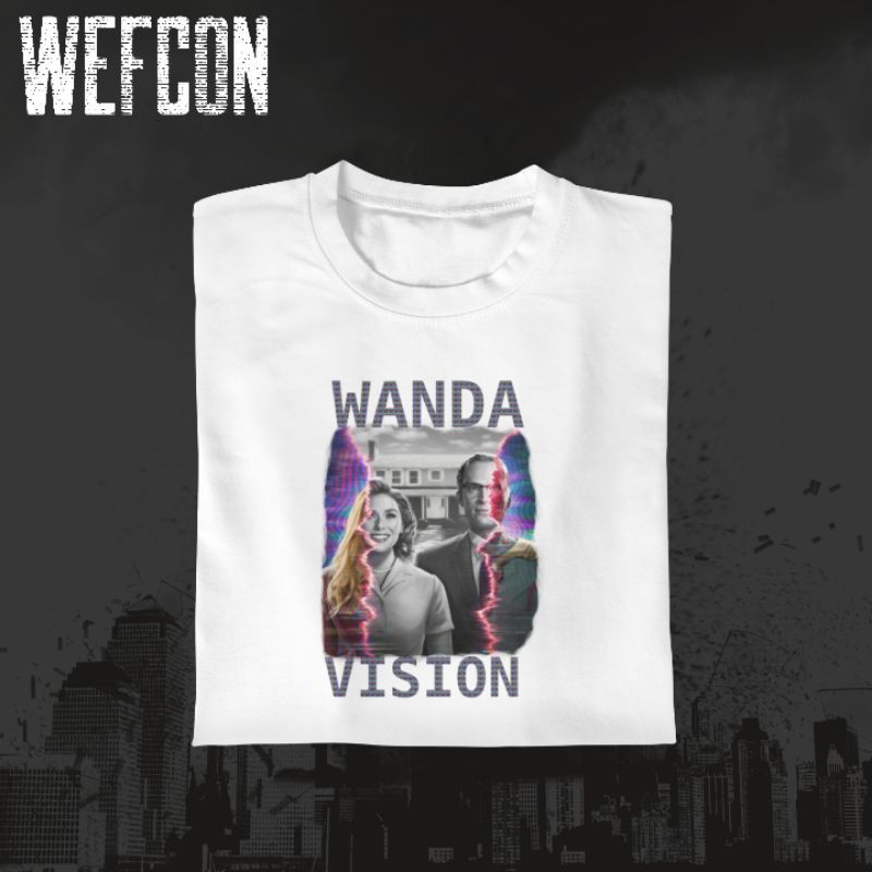 T-Shirt/Kaos Wanda Vision - White/Black