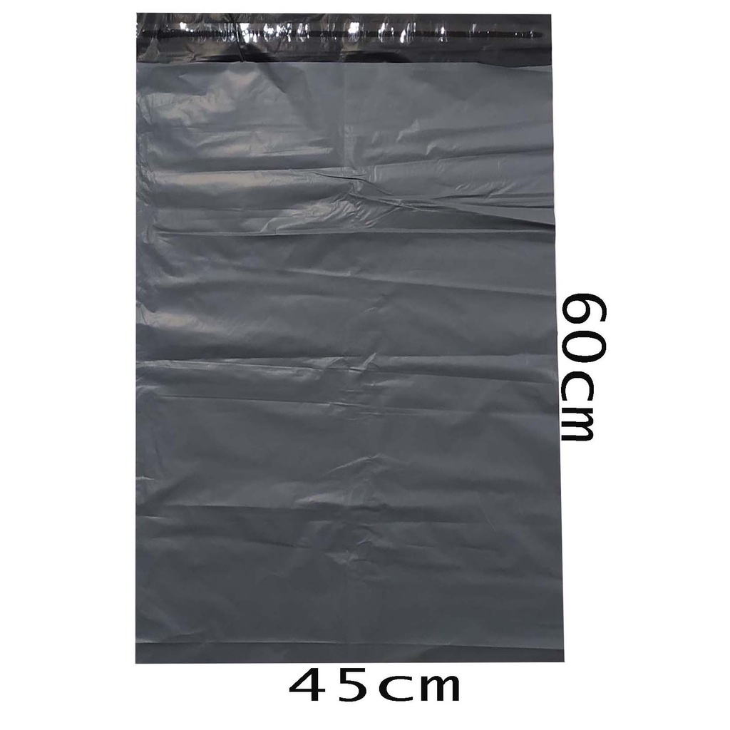 PP01 PLASTIK PACKING POLYMAILER WARNA ABU TEBAL UKURAN 45X60CM ISI 100PCS TEBAL KUAT SUDAH ADA PEREKAT MURAH