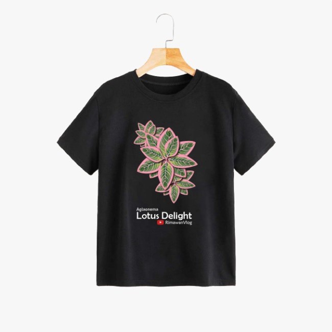 Kaos Aglaonema Lotus Delight - Rimawan Vlog (NEW DESIGN)