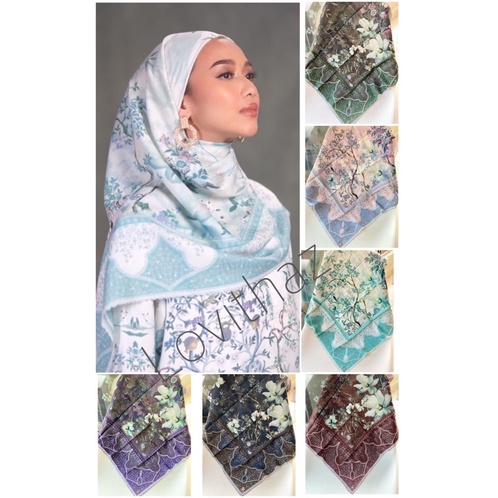 READY❗️TARAVIH SCARF RADWAH | VOAL LASERCUT | PACKING BOX