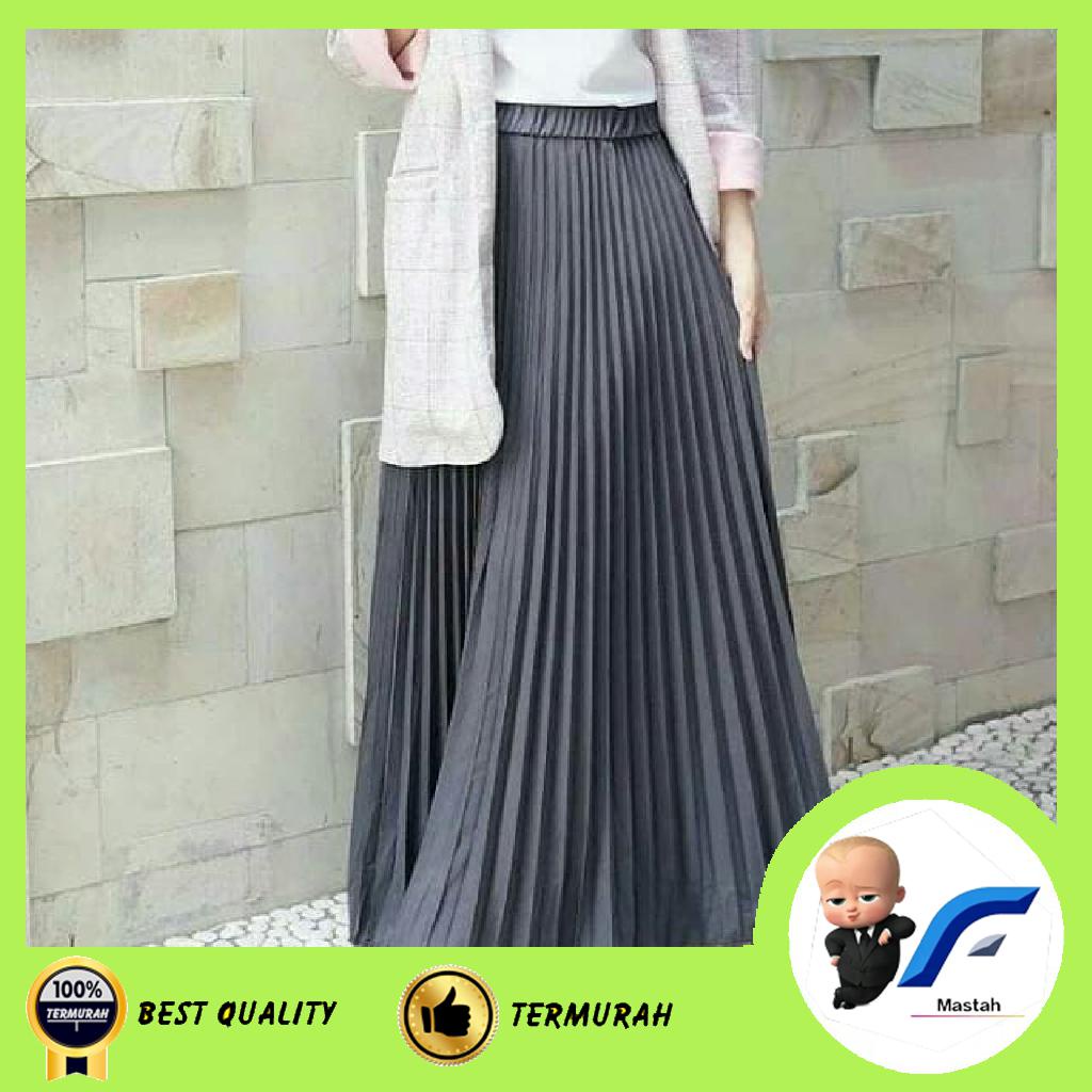 Rok Plisket Muslim Bawahan Panjang / Rok plisket Murah / Rok Plisket Premium