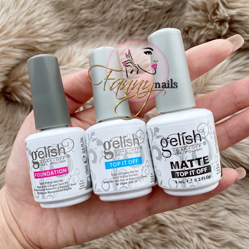 GELISH HARMONY 15ml ORIGINAL top coat base coat structure gel PH bond matte top coat gelish top it off  gelish