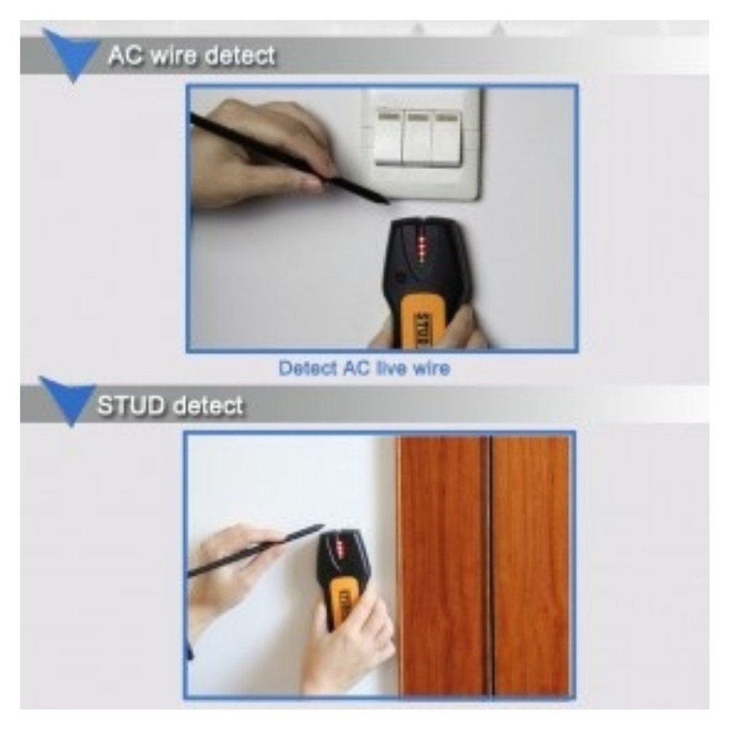 Metal Detektor Alat Deteksi Besi Kabel Besi Stud Finder Wall Scanner 111147