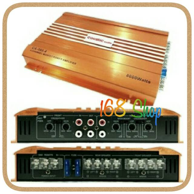 Power Mobil 4 Channel Coustic audio 8000Watt CA 560.4