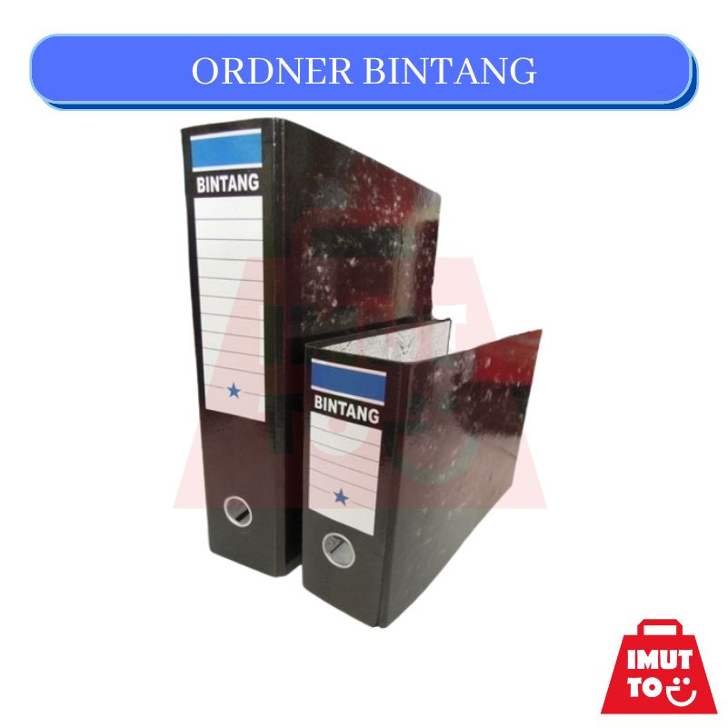 

IMUTTO - ORDNER BINTANG FOLIO FILE ORGANIZER ALAT TULIS KANTOR ATK WARNA HITAM MURAH MERIAH PROMO