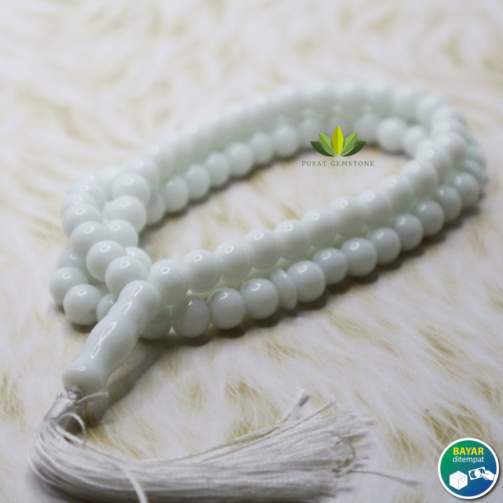 Tasbih Giok Putih Natural